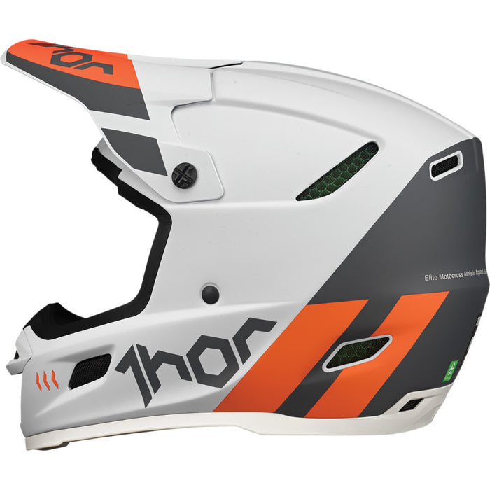 Helmet S24 Thor Mx Reflex Cube Light Gray / Red Orange Xl