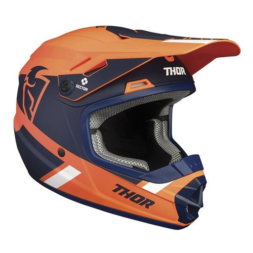 HELMET S21Y & S22Y THOR MX SECTOR SPLIT MIPS ORANGE NAVY YOUTH SMALL