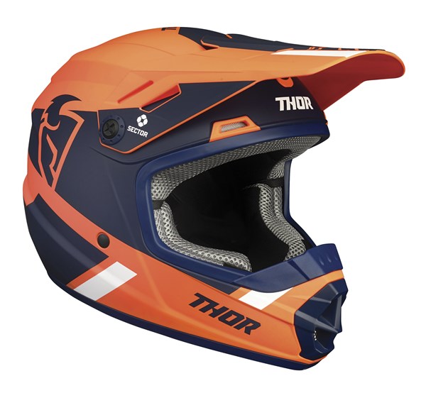 HELMET S21Y & S22Y THOR MX SECTOR SPLIT YOUTH MIPS ORANGE NAVY MEDIUM