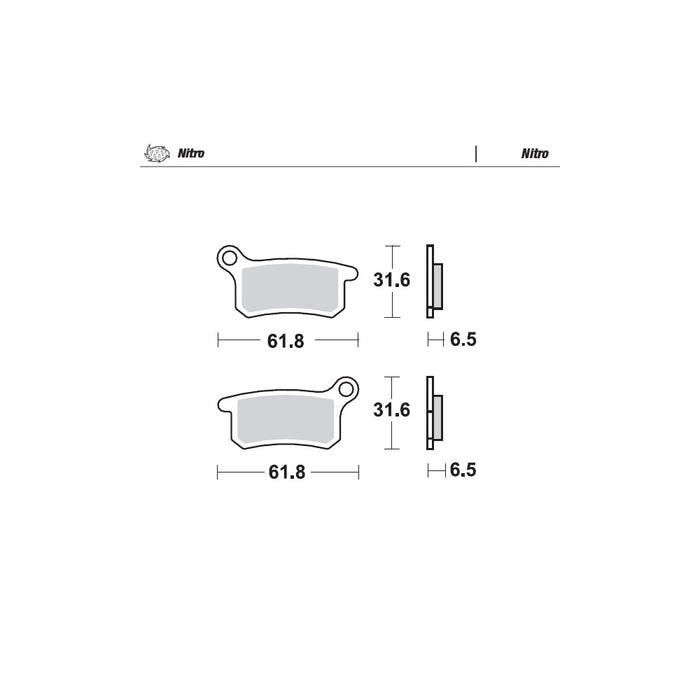 Brake Pads Front And Rear Moto Master Nitro Gas Gas Husqvarna Ktm