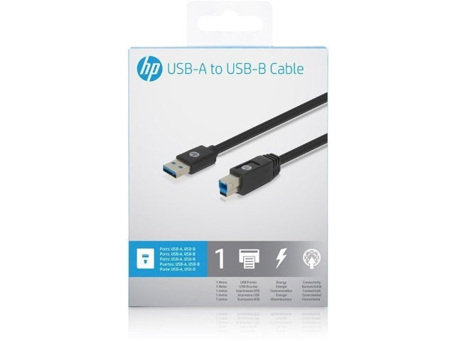 HP USB A to USB B Cable - 1.0m