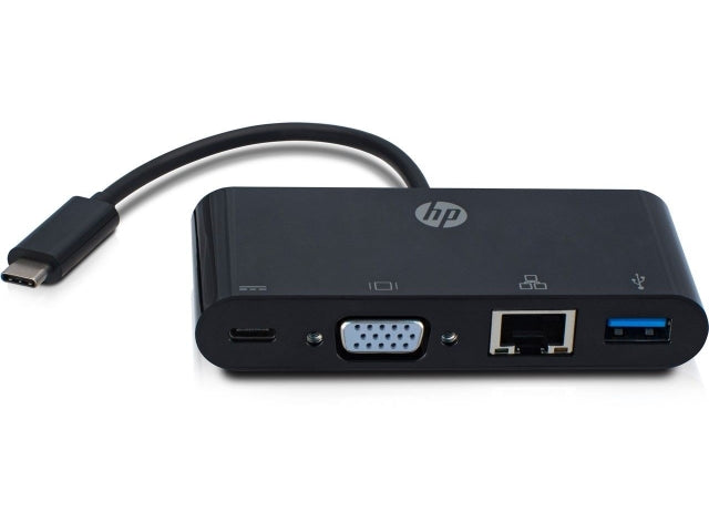 HP USB C to VGA / USB C USB-C / USB A / LAN Hub