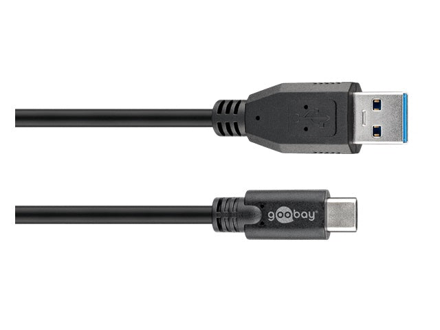 Goobay USB-C to USB A 3.0 cable black Â 0.5m