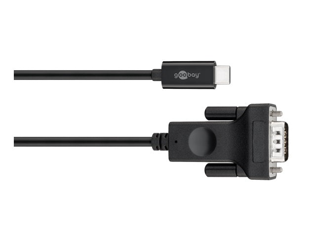 Goobay USB-C VGA adaptor cable (1080p 60 Hz) black 1.80m