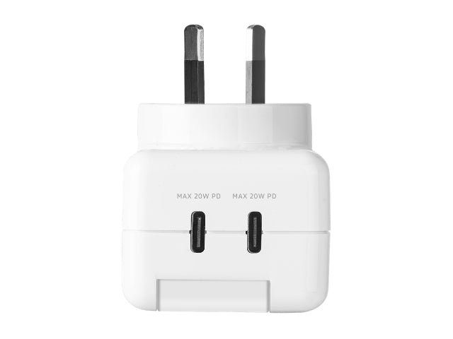 3sixT Surge Protector 40W USB-C x2 - White