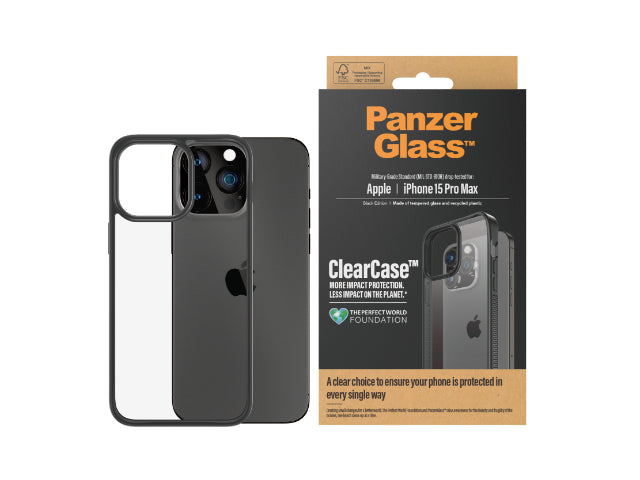 PanzerGlass Clearcase iPhone 15 Pro Max Black