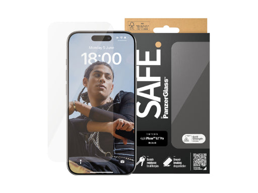 SAFE by Panzer UltraWide Fit Screen Protector iPhone 15 Pro