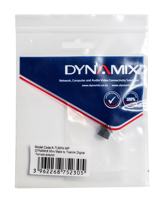 DYNAMIX Mini-TOSLINK Male to TOSLINK Female adaptor