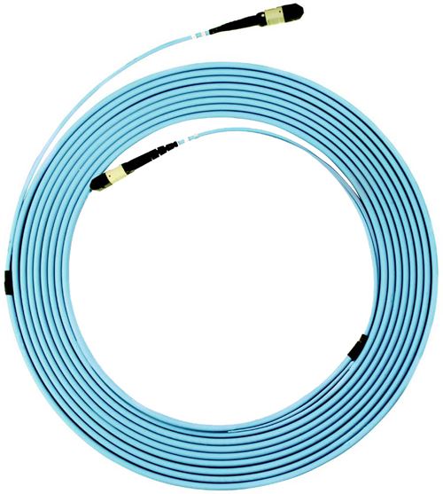 15M OM3 MPO ELITE Trunk Multimode Fibre Cable. POLARITY C Crossed Trunk Cable