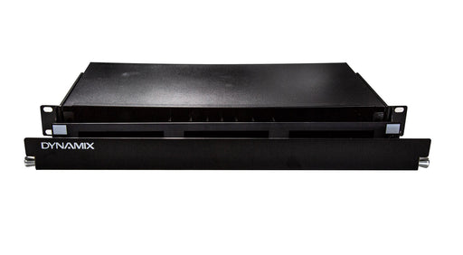 DYNAMIX 19'' 1U Fibre Patch Panel Three Slot. Metal Sliding Drawer Black