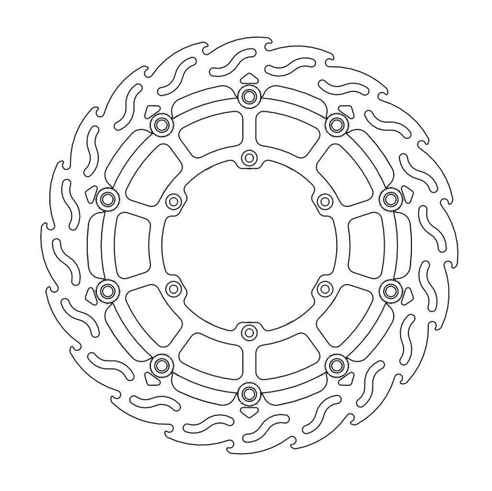 BRAKE DISC FRONT MOTO MASTER FLAME OVERSIZE 320MM KAWASAKI YAMAHA