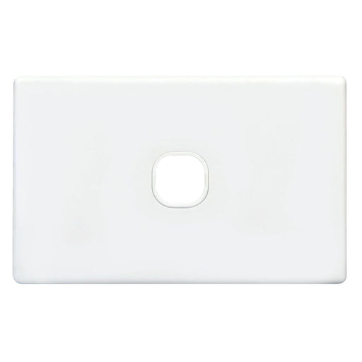 TRADESAVE Slim Switch Plate ONLY. 1 Gang. Accepts all Tradesave Mechanisms. Moul