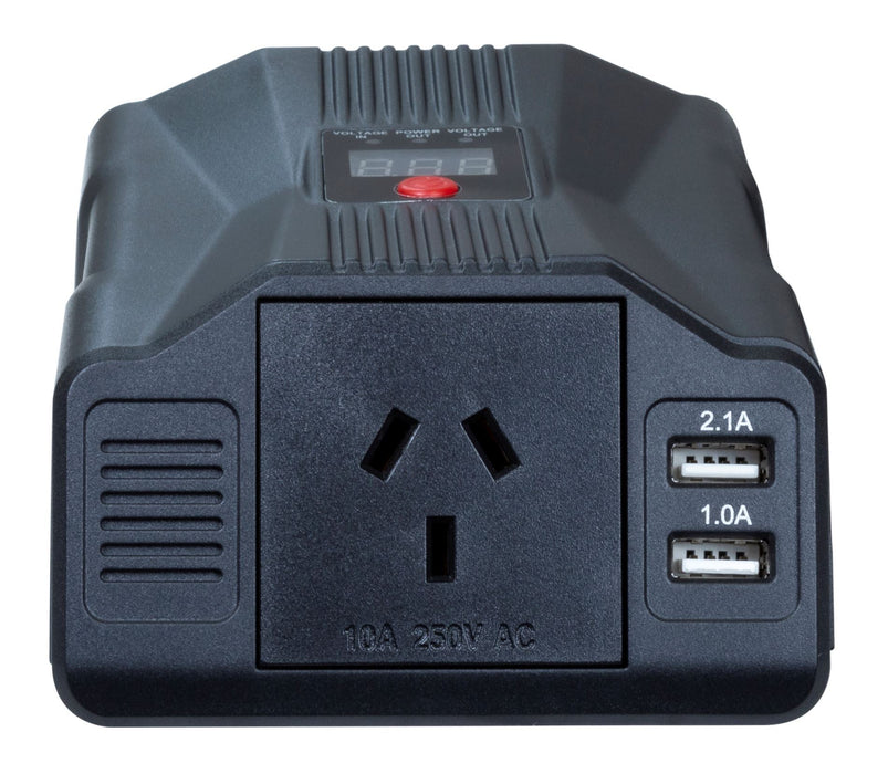 DYNAMIX 200W Power Inverter DC to AC. Input: 12V DC, Output: 230V AC Modified Si