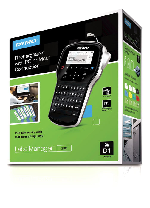 DYMO LabelManager 280P Portable Label Maker with QWERTY Keyboard. Quick and easy