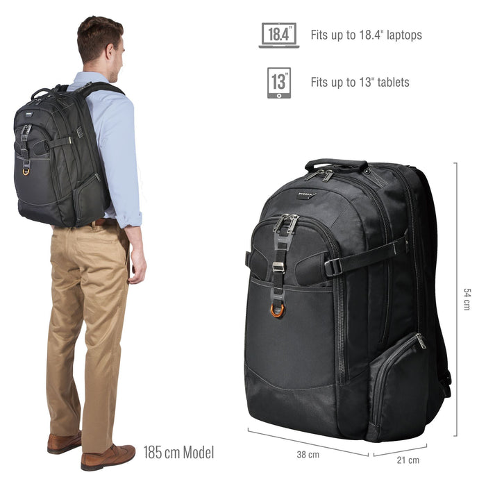 EVERKI Titan 18.4" Business Travel Friendly Laptop Backpack. Checkpoint friendly