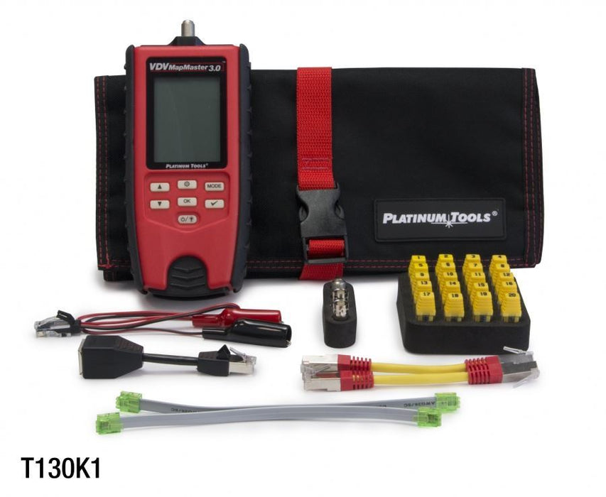 PLATINUM TOOLS VDV MapMaster 3.0 Cable Tester Kit. Kit Includes VDV MapMaster 3.