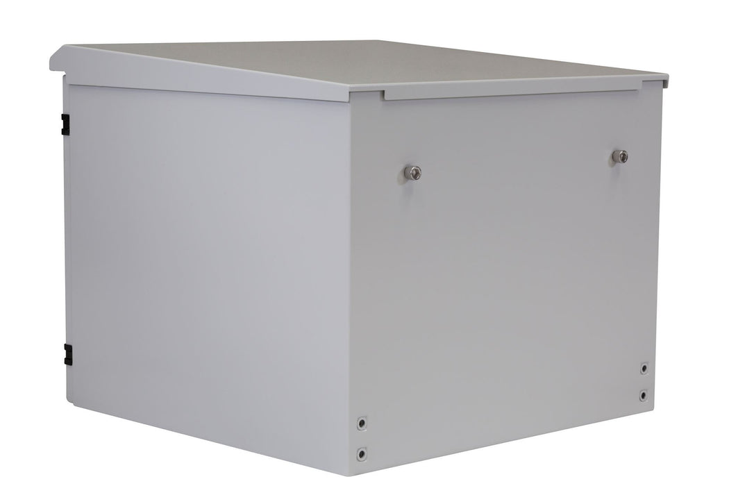 DYNAMIX 9RU Outdoor Wall Mount Cabinet 611x625x515mm (WxDxH). IP65 Rated with Lo