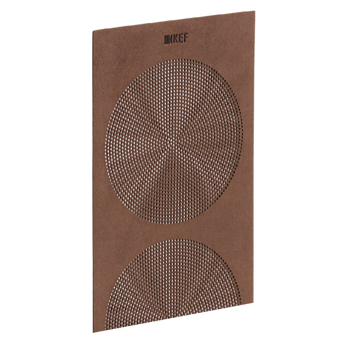 KEF Microfibre Grilles to fit KEF R2C. Colour - Brown