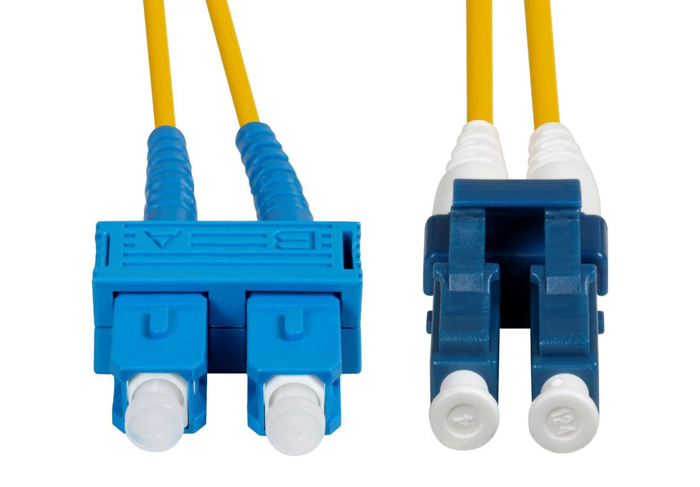 DYNAMIX 0.5M 9u LC/SC Duplex Single Mode G657A1 Bend Insensitive Fibre Lead