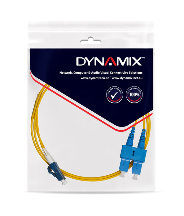 DYNAMIX 20M 9u LC/SC Duplex Single Mode G657A1 Bend Insensitive Fibre Lead