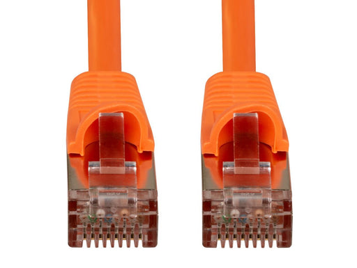 DYNAMIX 2m Cat6A S/FTP Orange Slimline Shielded 10G Patch Lead. 26AWG (Cat6 Augm