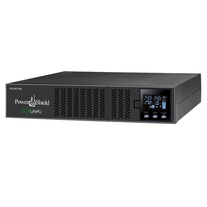 POWERSHIELD Centurion RT LiFePO4 1000VA Lithium-Iron Online UPS. True double-con