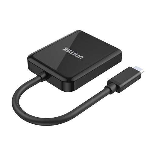 UNITEK 8K USB-C to Dual DisplayPort Adapter with MST. Supports 8K@60Hz or 4K@120