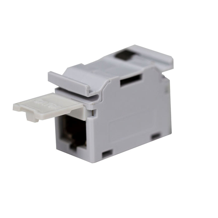 DYNAMIX Cat6A RJ45 DIN Rail Mounted 1DU Shielded Coupler. Supplied with Dust