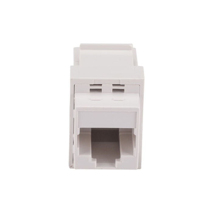 DYNAMIX Cat6 Rated RJ45 8C Joiner, 2-Way (2x RJ45 Sockets) Colour White