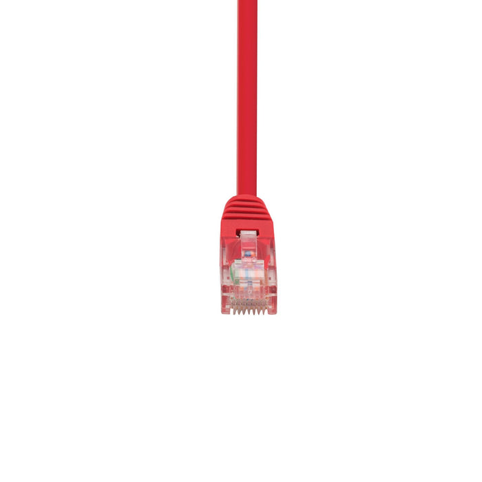DYNAMIX 0.3m Cat5e Red UTP Patch Lead (T568A Specification) 100MHz 24AWG Slimlin