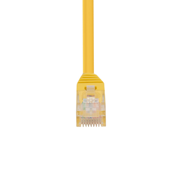 DYNAMIX 1.5m Cat5e Yellow UTP Patc Lead (T568A Specification) 100MHz 24AWG Sliml