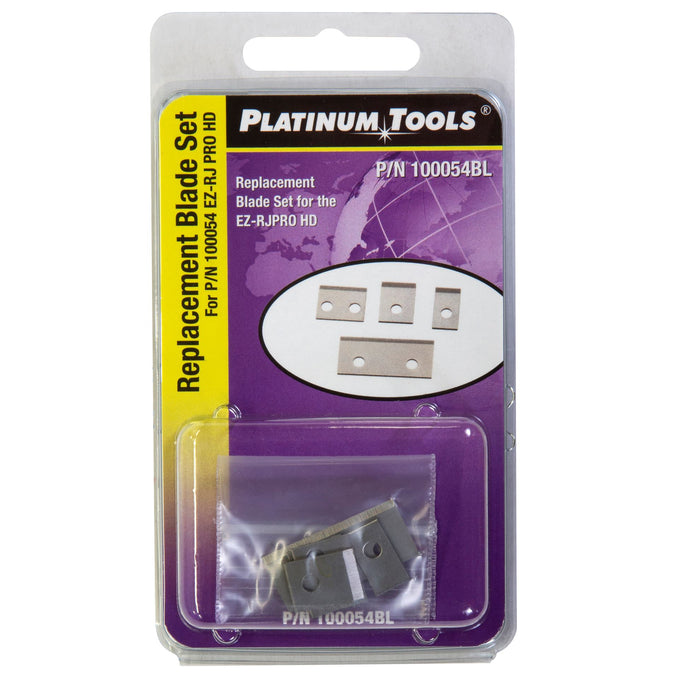 PLATINUM TOOLS Replacement Blade Set for EZ-RJPRO Crimp Tool (4 pc) (100054).