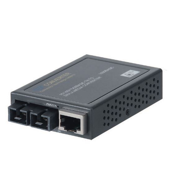 CTS Gigabit RJ45 to SC Single-Mode Fibre Media Converter. 10km. 10/100/1000Base-