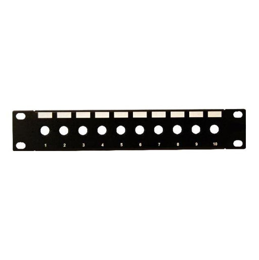 DYNAMIX 10'' 10 Port Unloaded F-Connector Patch Panel for 10'' Cabinet R10 serie