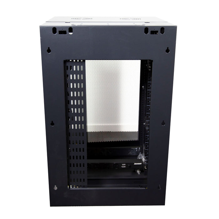 DYNAMIX 18RU 600mm Deep Universal Swing Wall Mount Cabinet. 200mm Removable Back