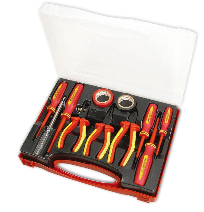 GOLDTOOL 11-Piece Electrical Insulated Screwdriver Set. Includes: Side & Long No