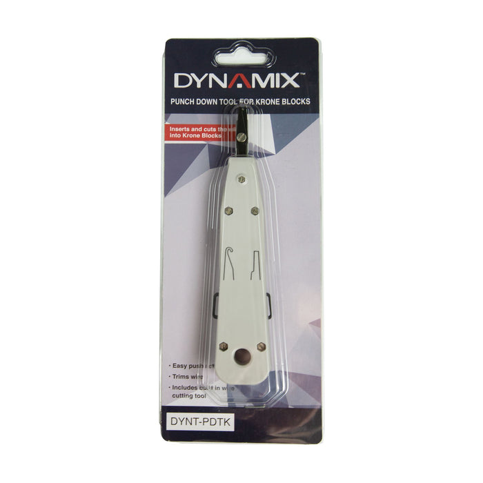 DYNAMIX Punch Down Tool Krone Blocks Inserts & Cuts Wire Easy Push Down Action