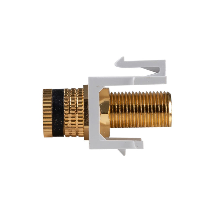 DYNAMIX Black Speaker Binding Post, Keystone Adapter. Gold Plated