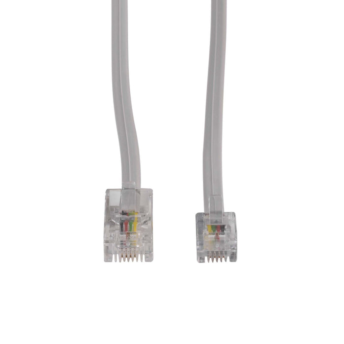 DYNAMIX 3m RJ12 to RJ45 Cable - 4C All pins connected crossed, Colour Grey