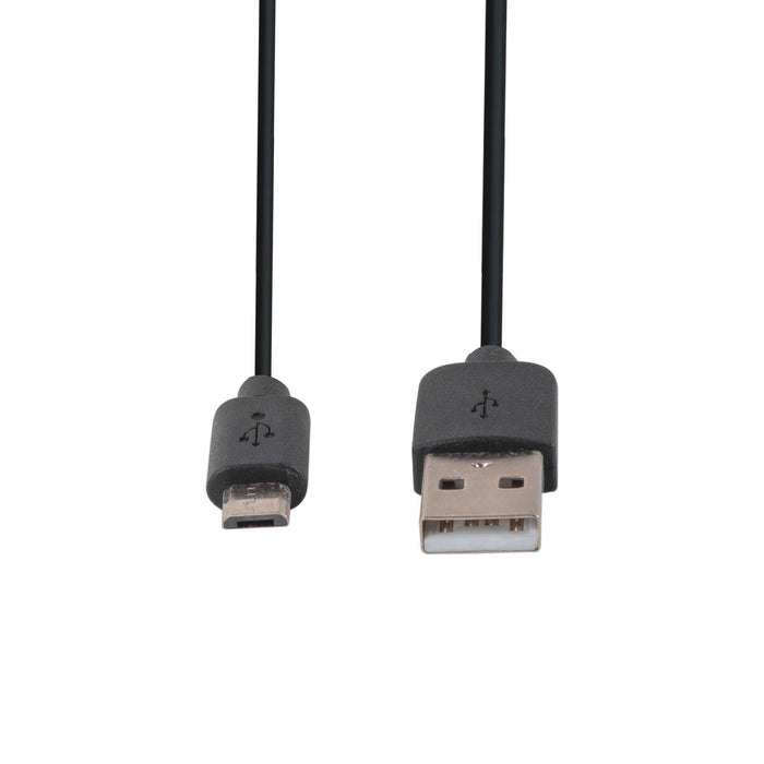 DYNAMIX 2m USB 2.0 Micro-B Male to USB-A Male Connectors. Colour Black.