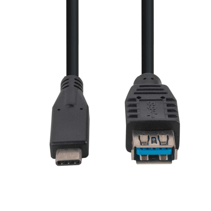 DYNAMIX 1M, USB 3.1 USB-C Male to USB-A Female Cable. Black Colour.