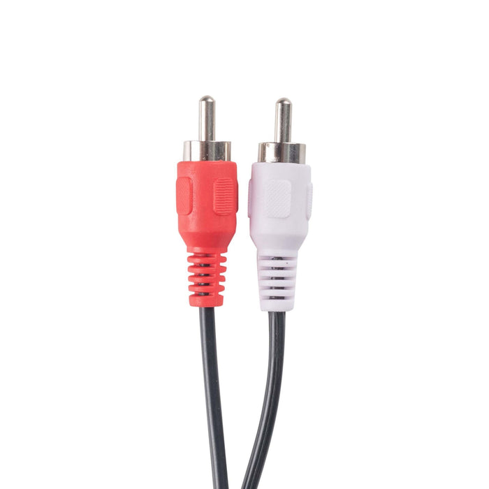 DYNAMIX 10m RCA Audio Cable 2 RCA to 2 RCA Plugs, Coloured Red & White