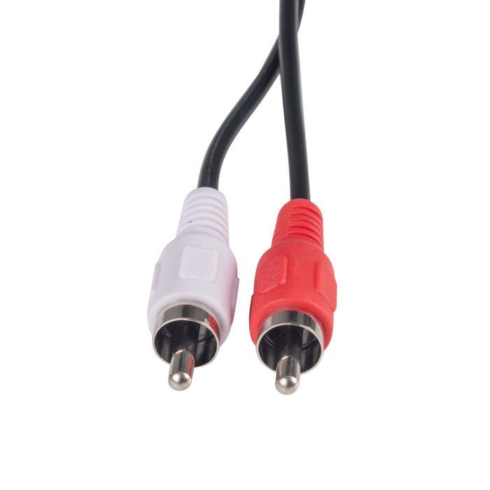 DYNAMIX 5m RCA Audio Cable 2 RCA to 2 RCA Plugs, Coloured Red & White