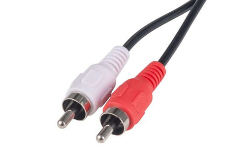 DYNAMIX 20m RCA Audio Cable 2 RCA to 2 RCA Plugs, Coloured Red & White