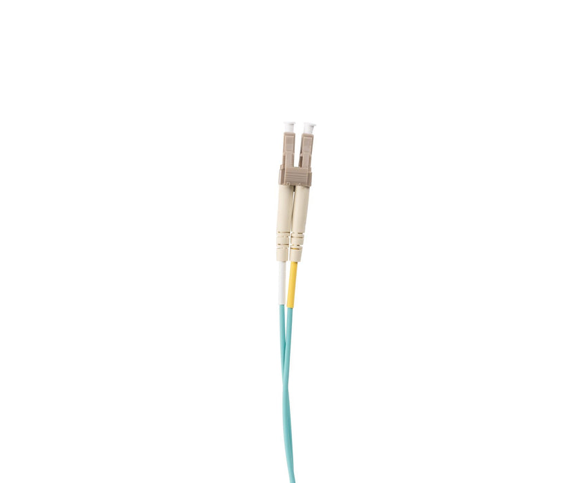 DYNAMIX 2M 50u LC/LC OM3 Fibre Lead (Duplex, Multimode) Aqua LSZH Jacket