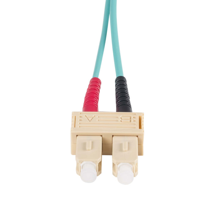 DYNAMIX 30M 50u SC/SC OM3 Fibre Lead (Duplex, Multimode) Aqua LSZH Jacket