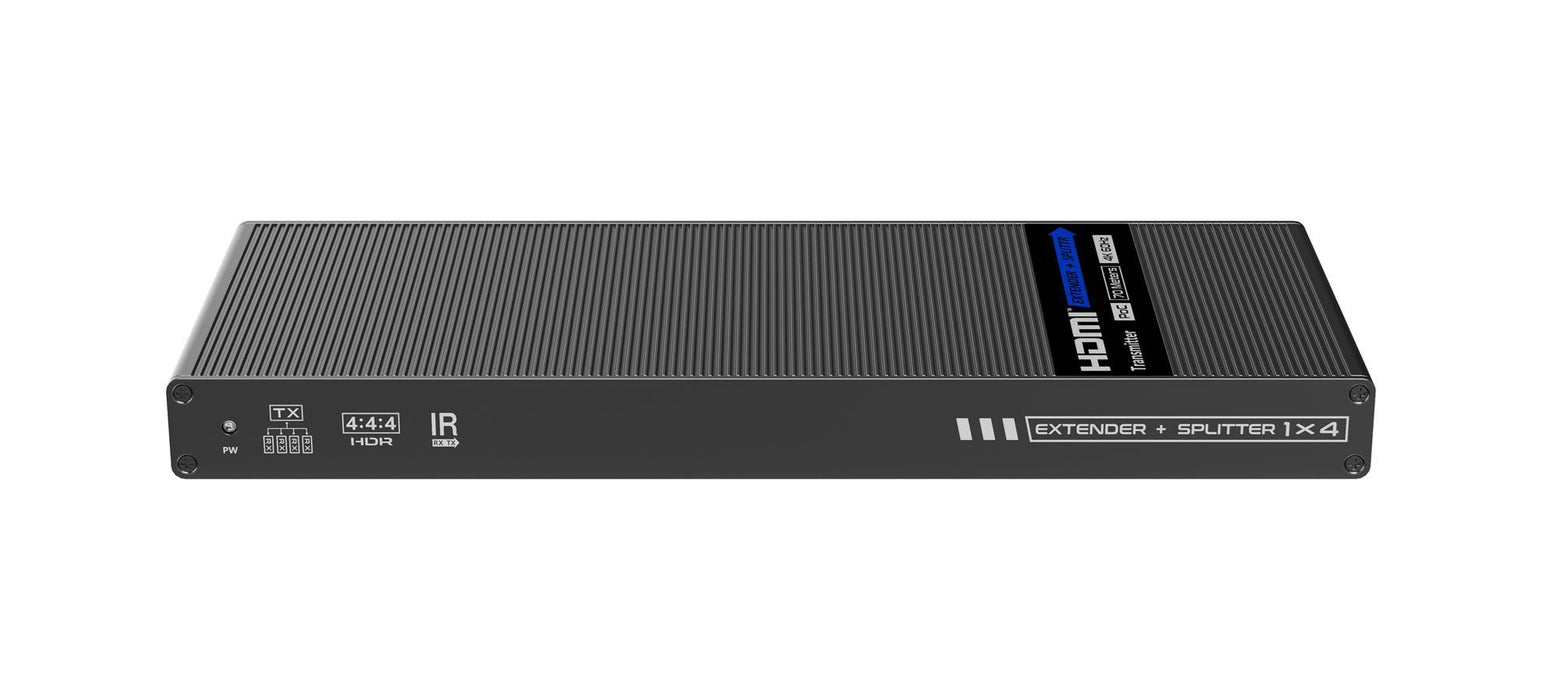 LENKENG 1-In-4-Out 4K@60Hz HDMI Extender. 1x HDMI in, 4x RJ45 out. PoC. Compatib