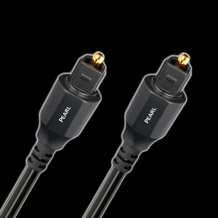 AUDIOQUEST Pearl 5M Optical cable. Low-Dispersion Fiber. Jacket - black PVC - gr