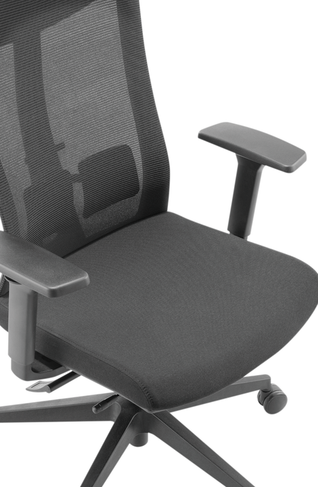 BRATECK Office Chair with Ergonomic & Breathable Mesh Back. Pneumatic Seat-Heigh