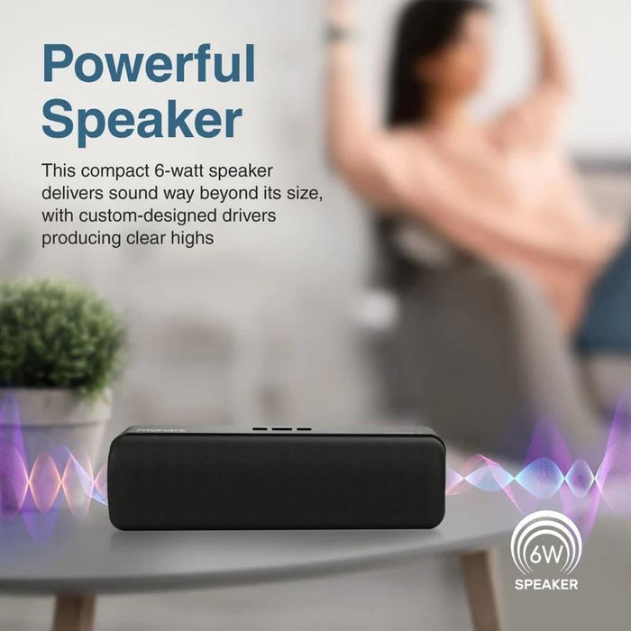 PROMATE 6W Wireless HD Bluetooth Portable Speaker. Built-in 1200mAh Lithium Batt